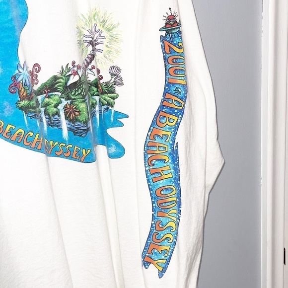 Vintage Jimmy Buffet Concert Tee Long Sleeve T Shirt 2001 Beach Odyssey - Picture 7 of 8